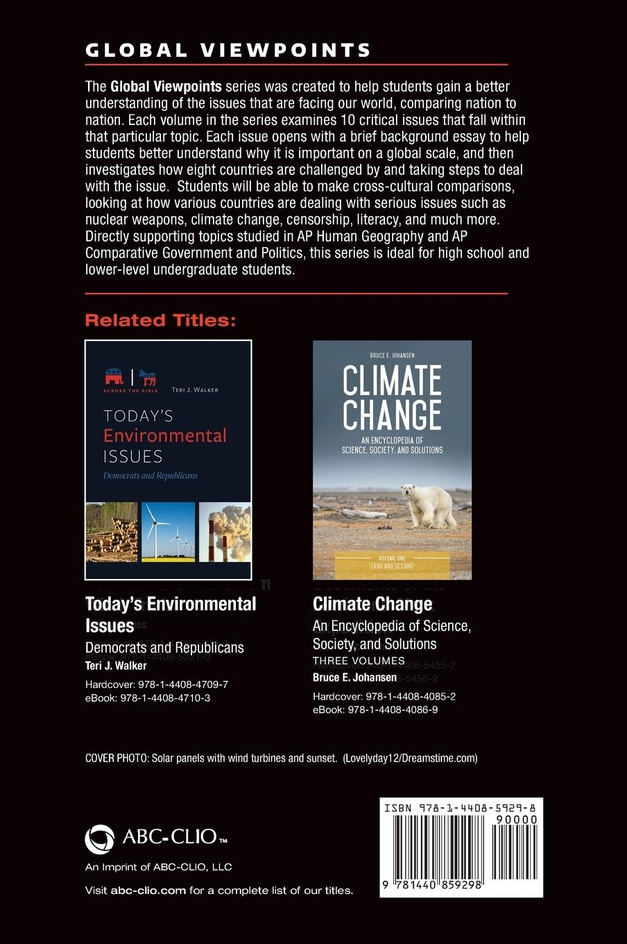 Rückseitencover Examining Energy and the Environment around the World