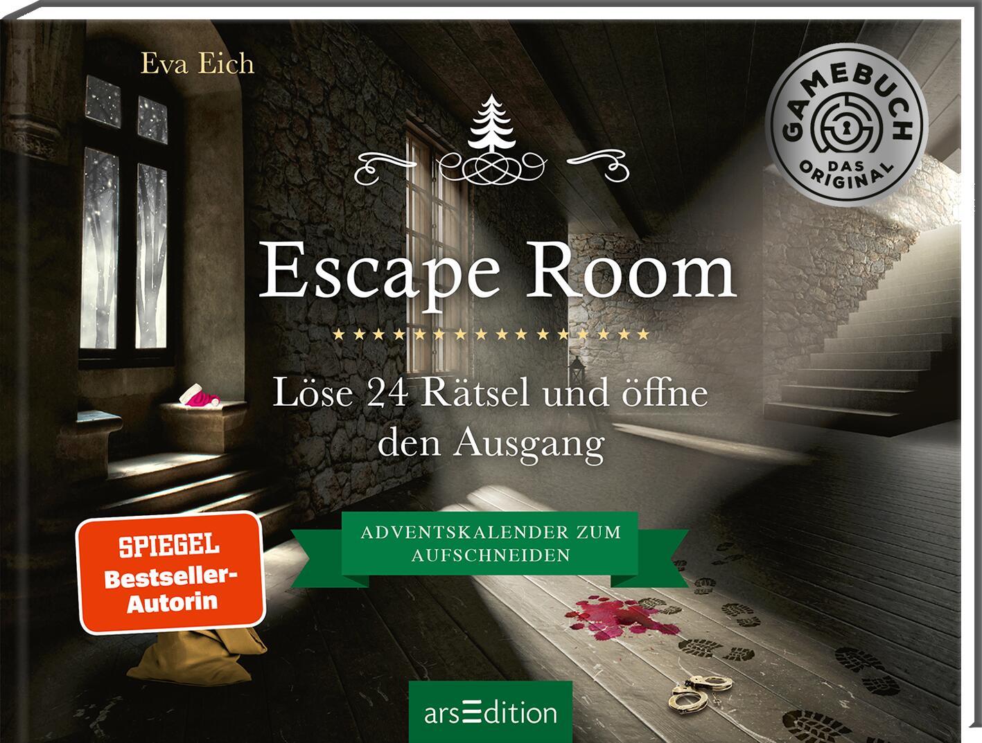 Vorderes Coverbild Escape Room. Der erste Escape-Adventskalender