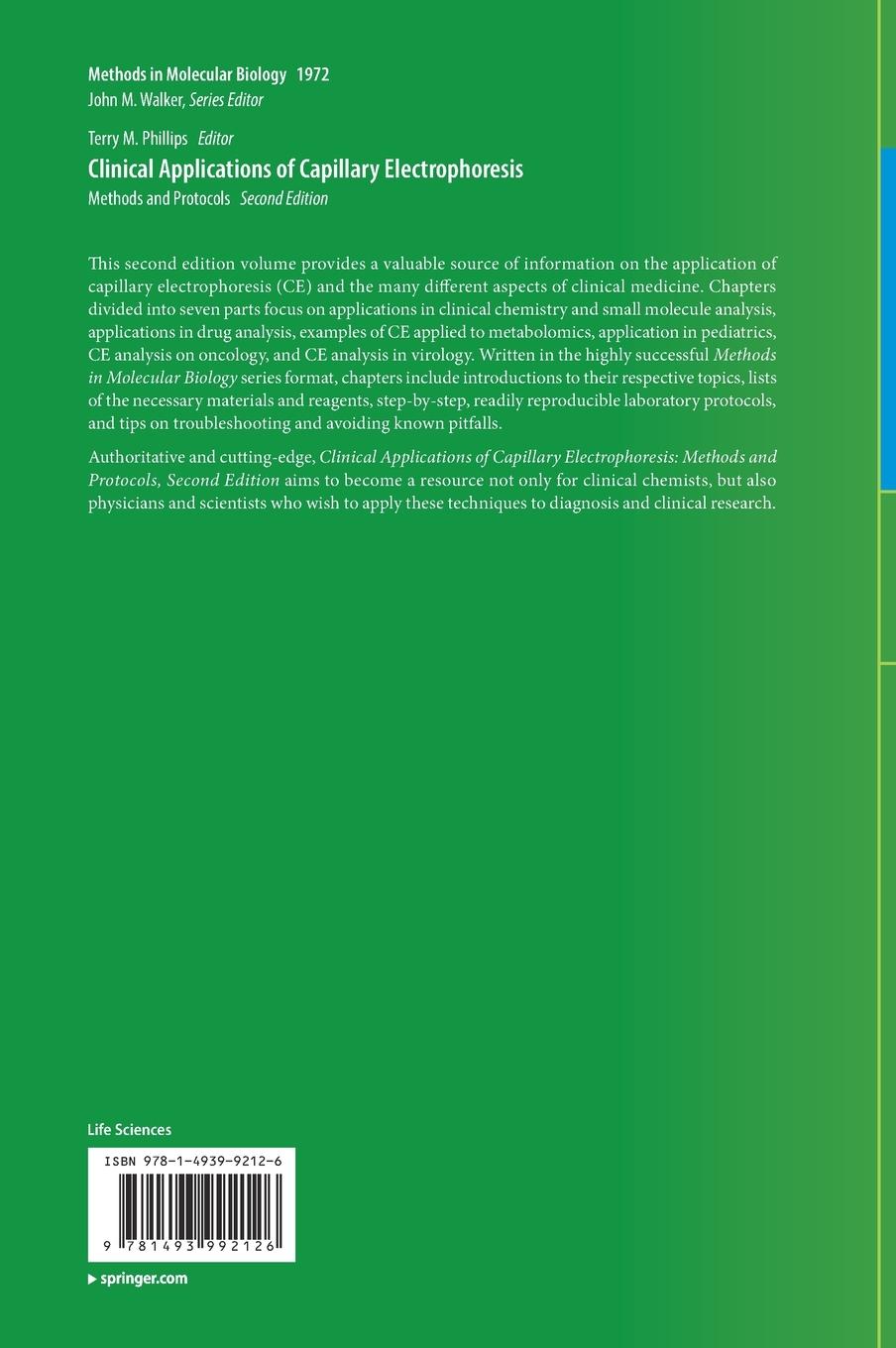 Rückseitencover Clinical Applications of Capillary Electrophoresis