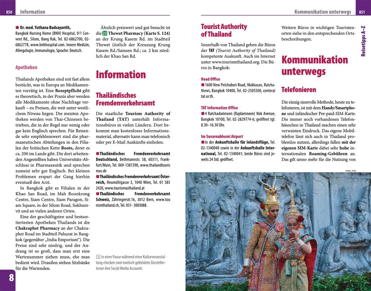 Beispielinhalt (Bild) Reise Know-How Reiseführer Thailand