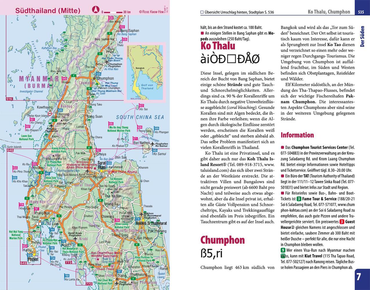 Beispielinhalt (Bild) Reise Know-How Reiseführer Thailand