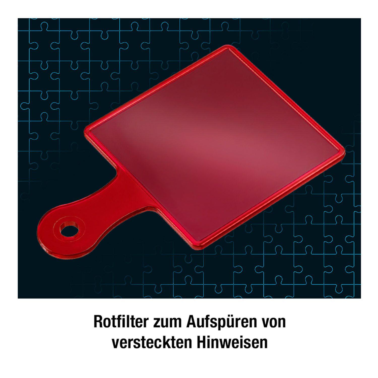 Beispielinhalt (Bild) Krimipuzzle ??? Kids 200 Teile / Spuk auf dem Schulfest (drei Fragezeichen)