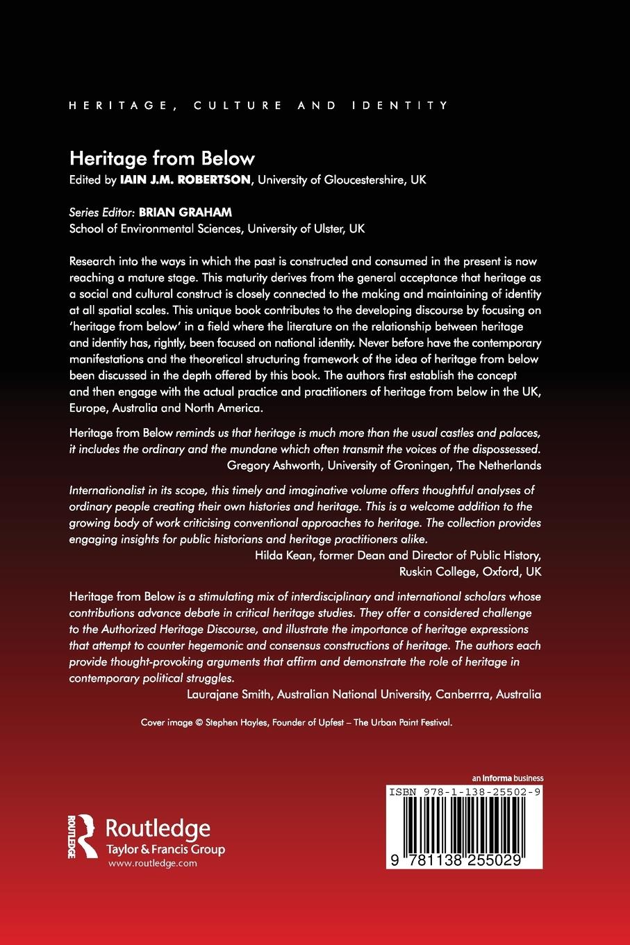 Rückseitencover Heritage from Below