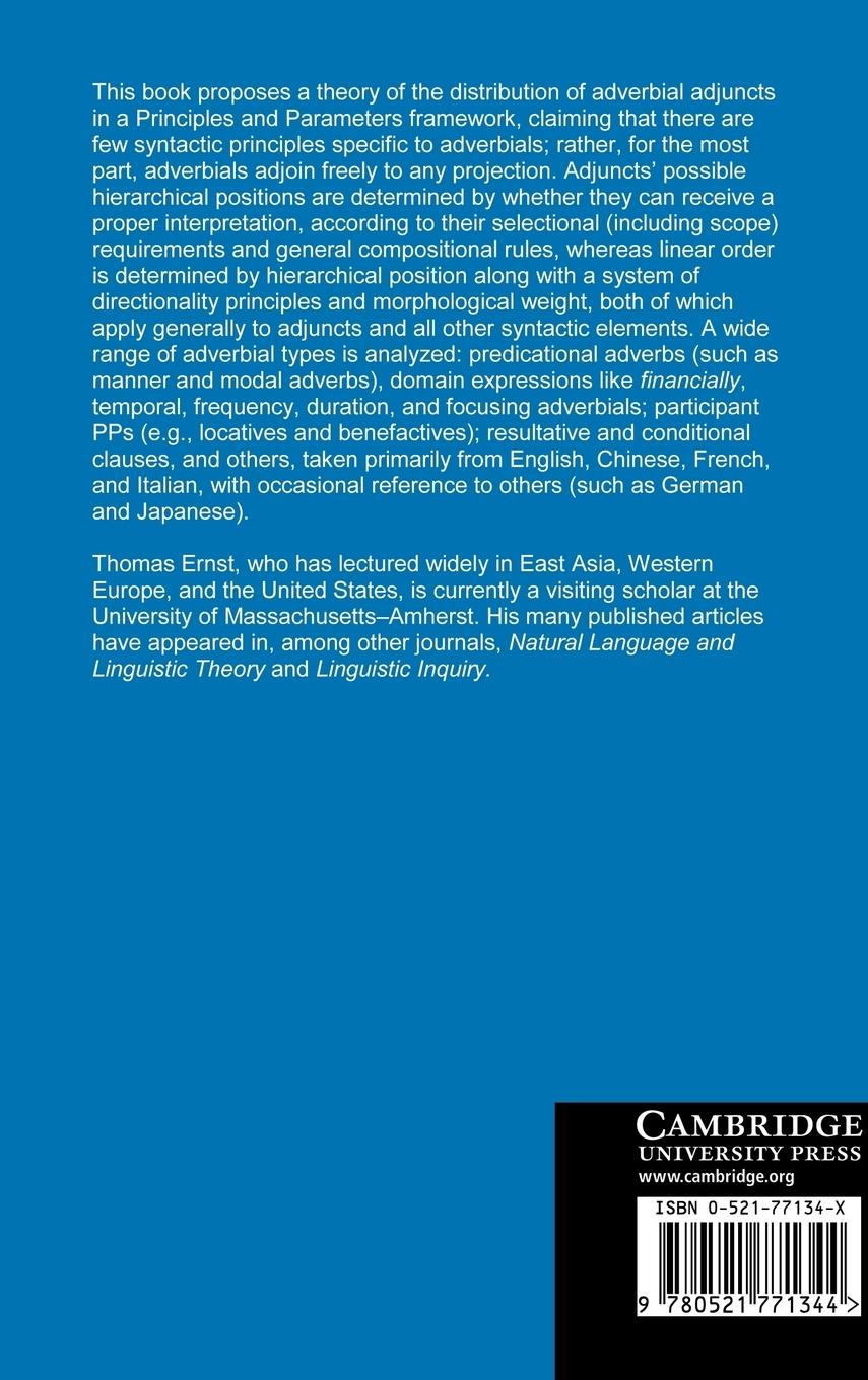 Rückseitencover The Syntax of Adjuncts