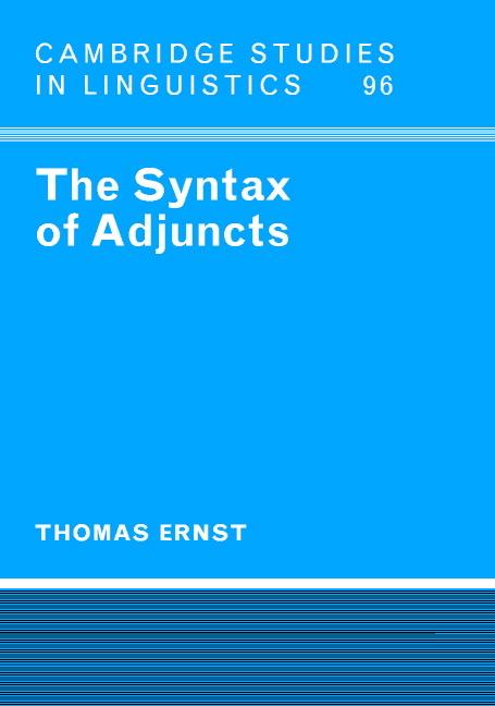 Vorderes Coverbild The Syntax of Adjuncts