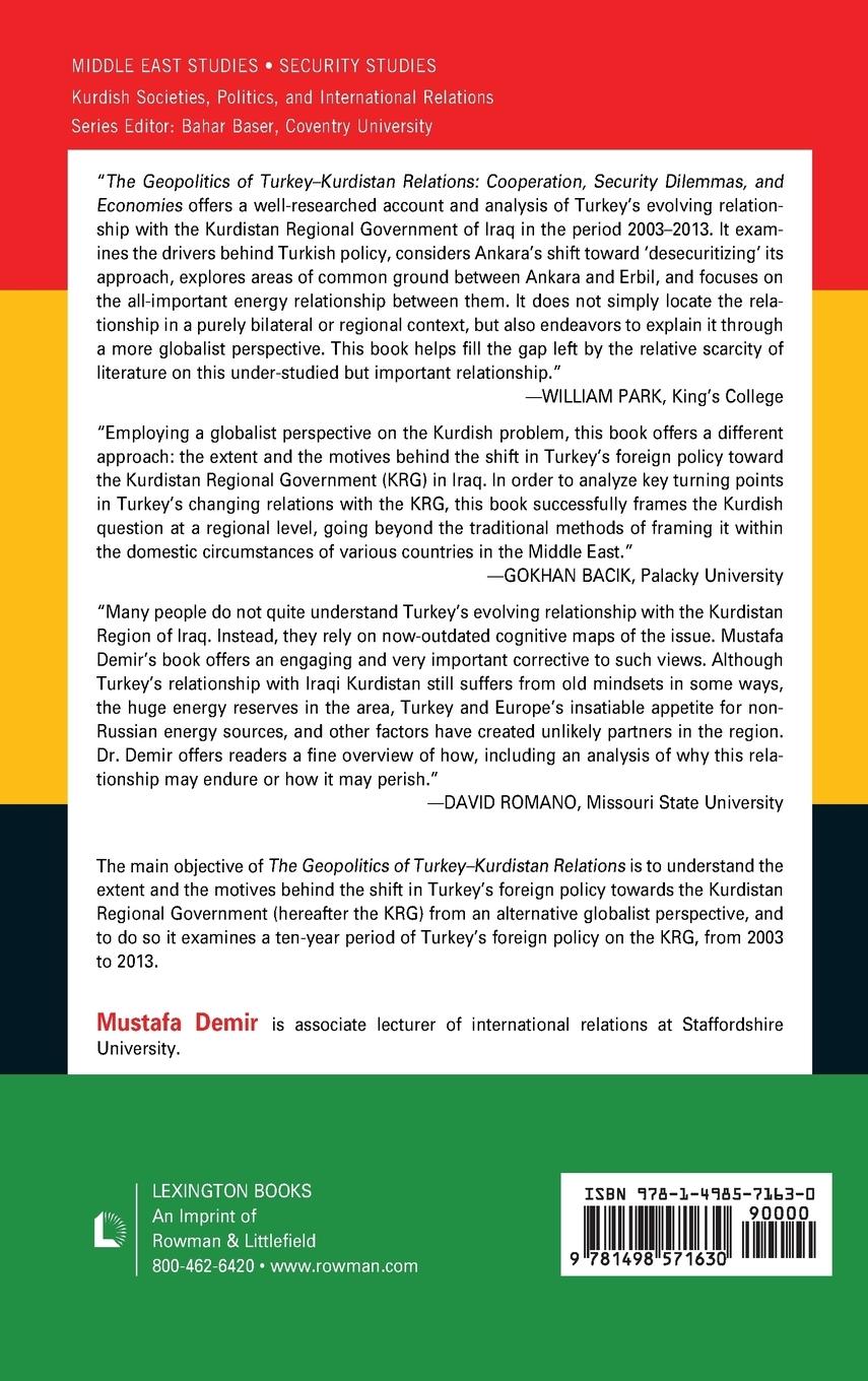 Rückseitencover Geopolitics of Turkey-Kurdistan Relations