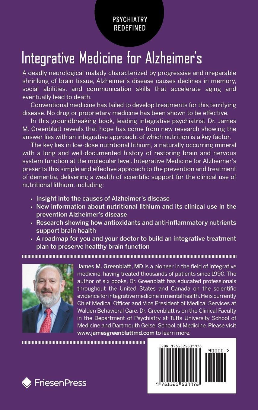 Rückseitencover Integrative Medicine for Alzheimer's