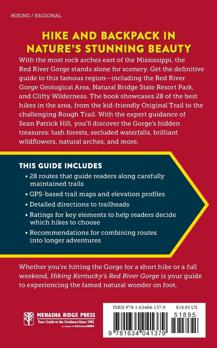 Rückseitencover Hiking Kentucky's Red River Gorge