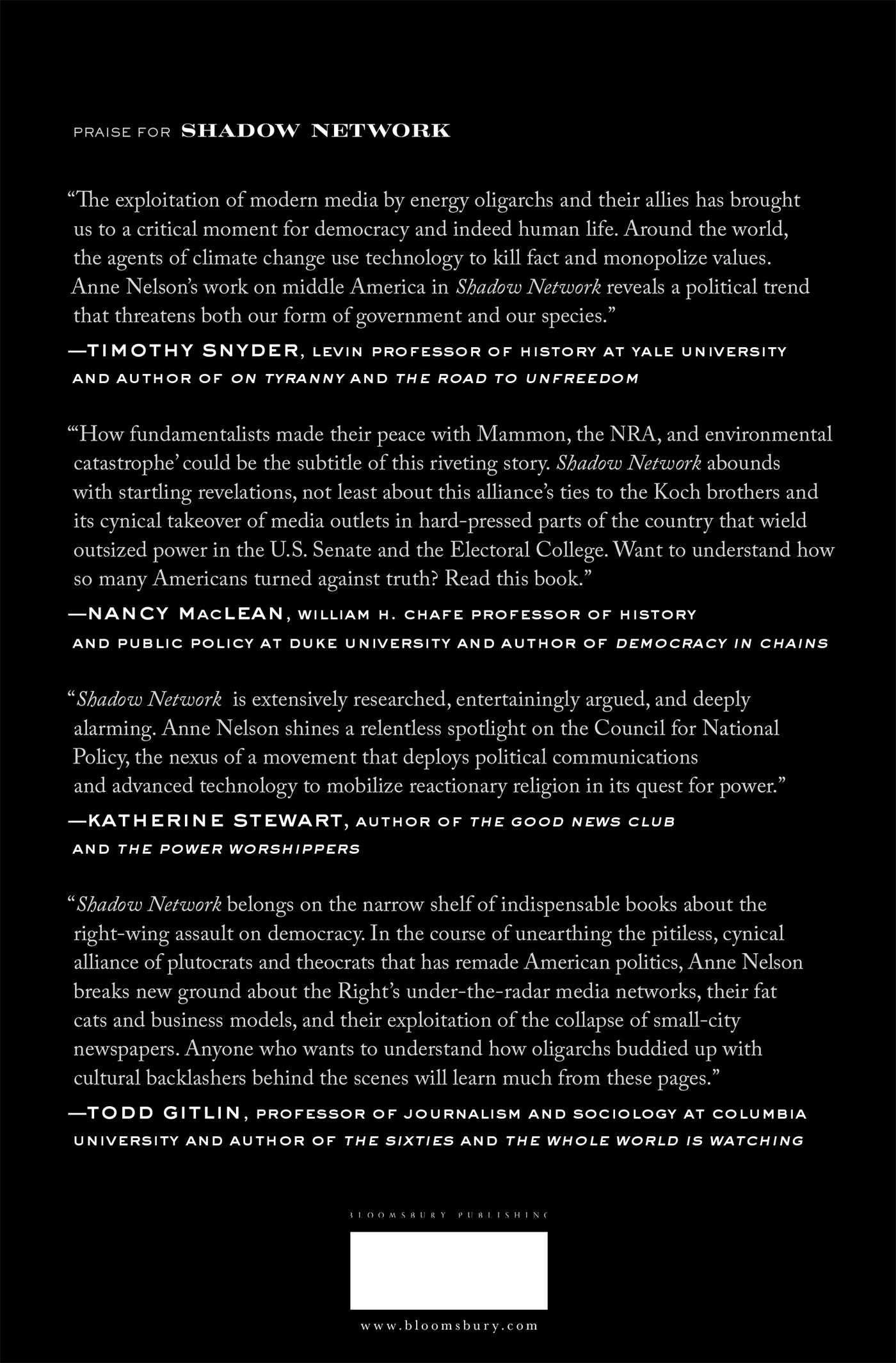 Rückseitencover Shadow Network