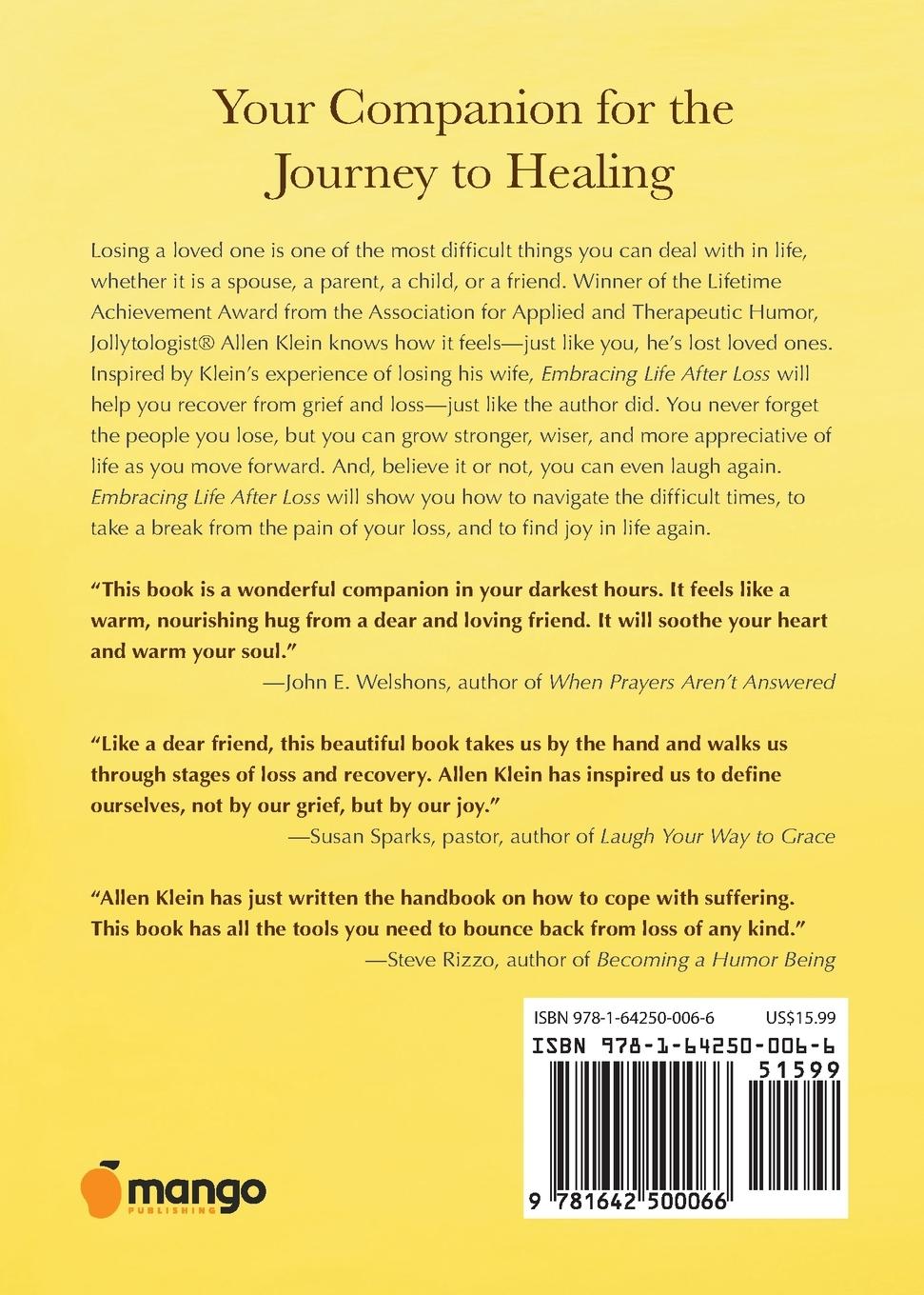 Rückseitencover Embracing Life After Loss