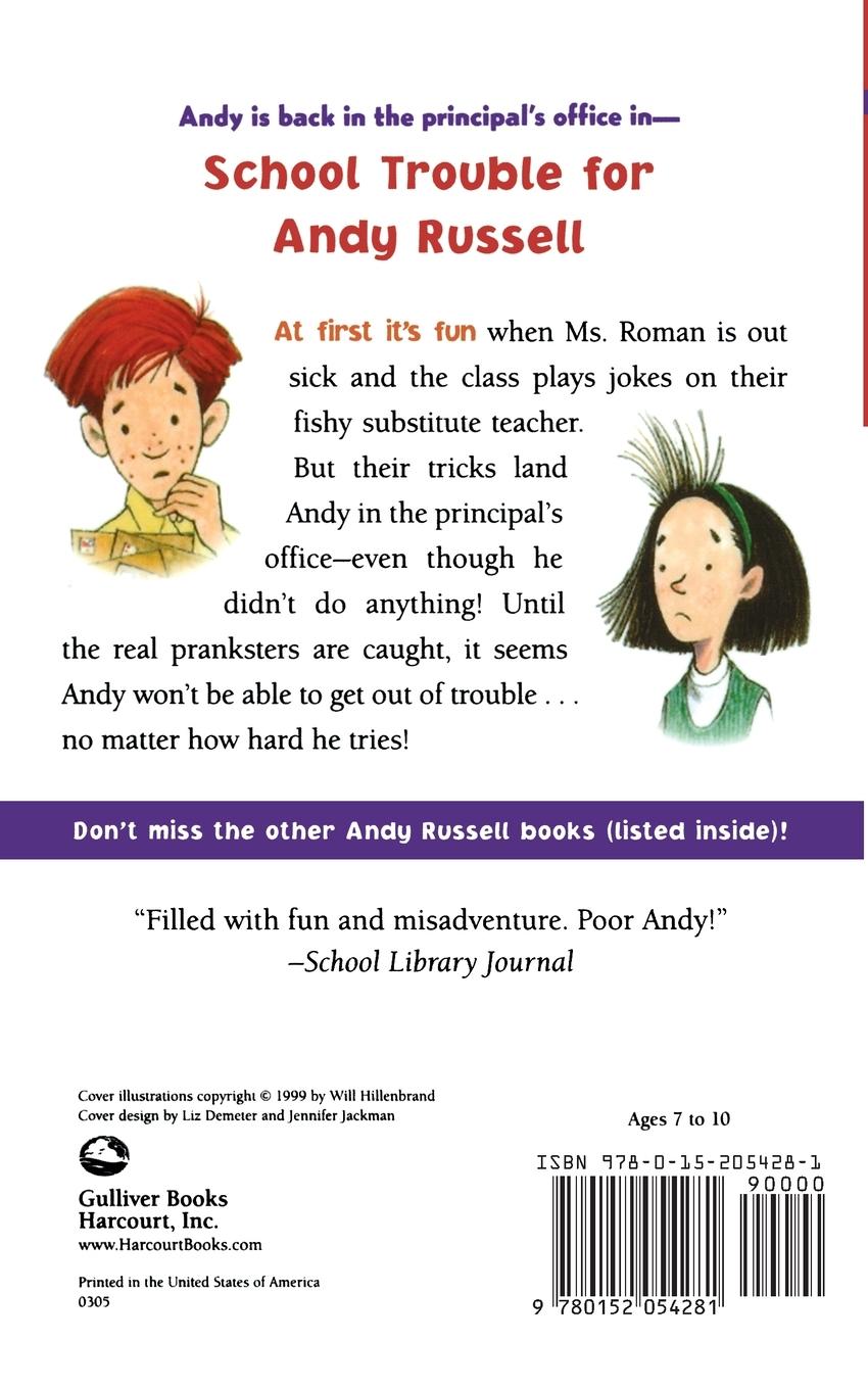 Rückseitencover School Trouble for Andy Russell