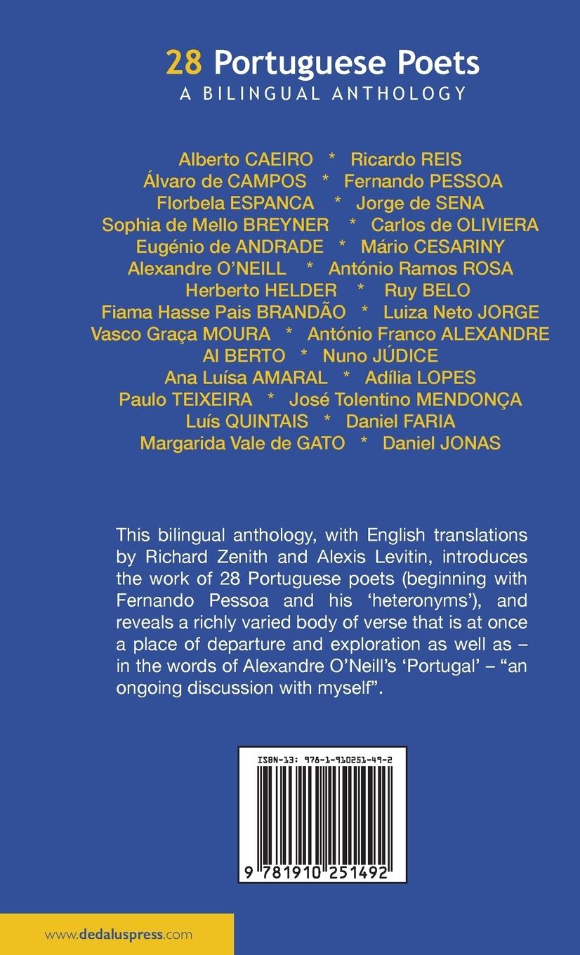 Rückseitencover 28 Portuguese Poets