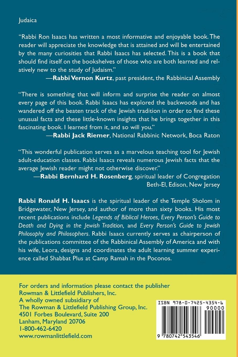 Rückseitencover Amazing Jewish Facts and Curiosities