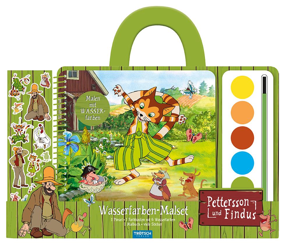 Vorderes Coverbild Trötsch Pettersson & Findus Wasserfarbenmalset