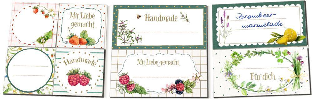 Beispielinhalt (Bild) Etikettenbüchlein - Einmach-Etiketten (Marjolein Bastin)