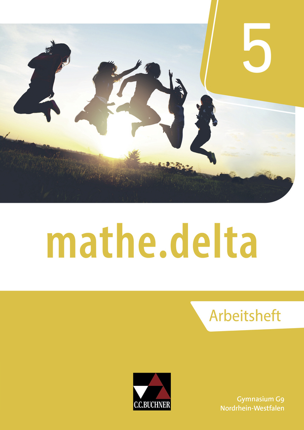 Vorderes Coverbild mathe.delta 5 Arbeitsheft Nordrhein-Westfalen