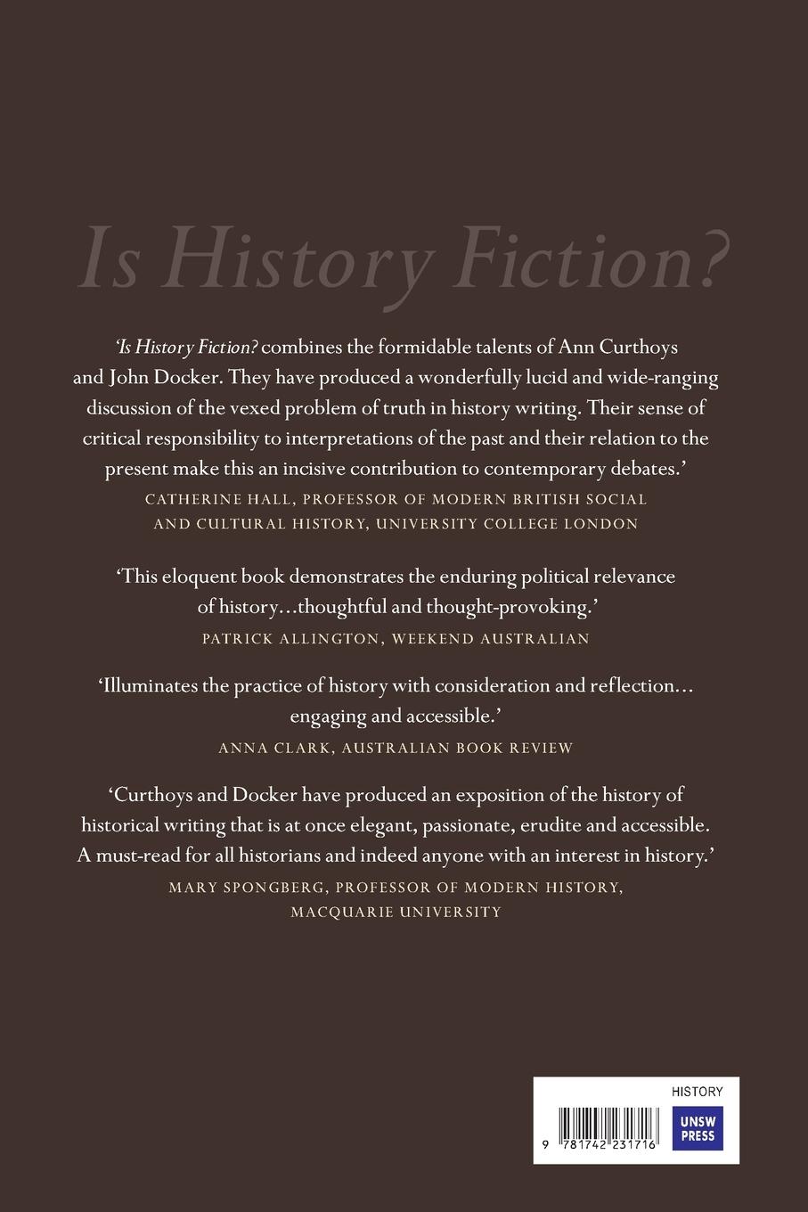 Rückseitencover Is History Fiction?