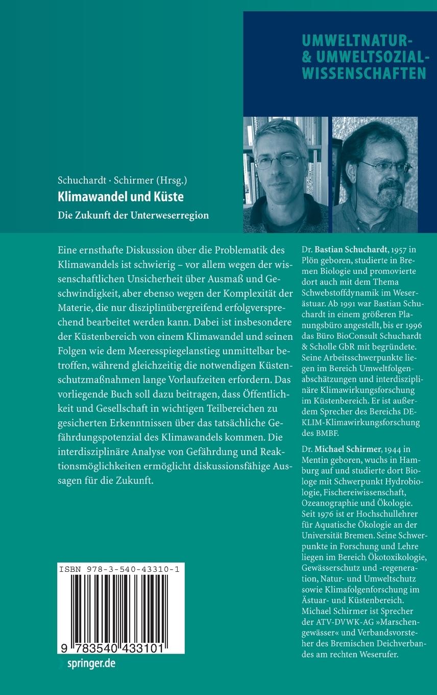 Rückseitencover Klimawandel und Küste