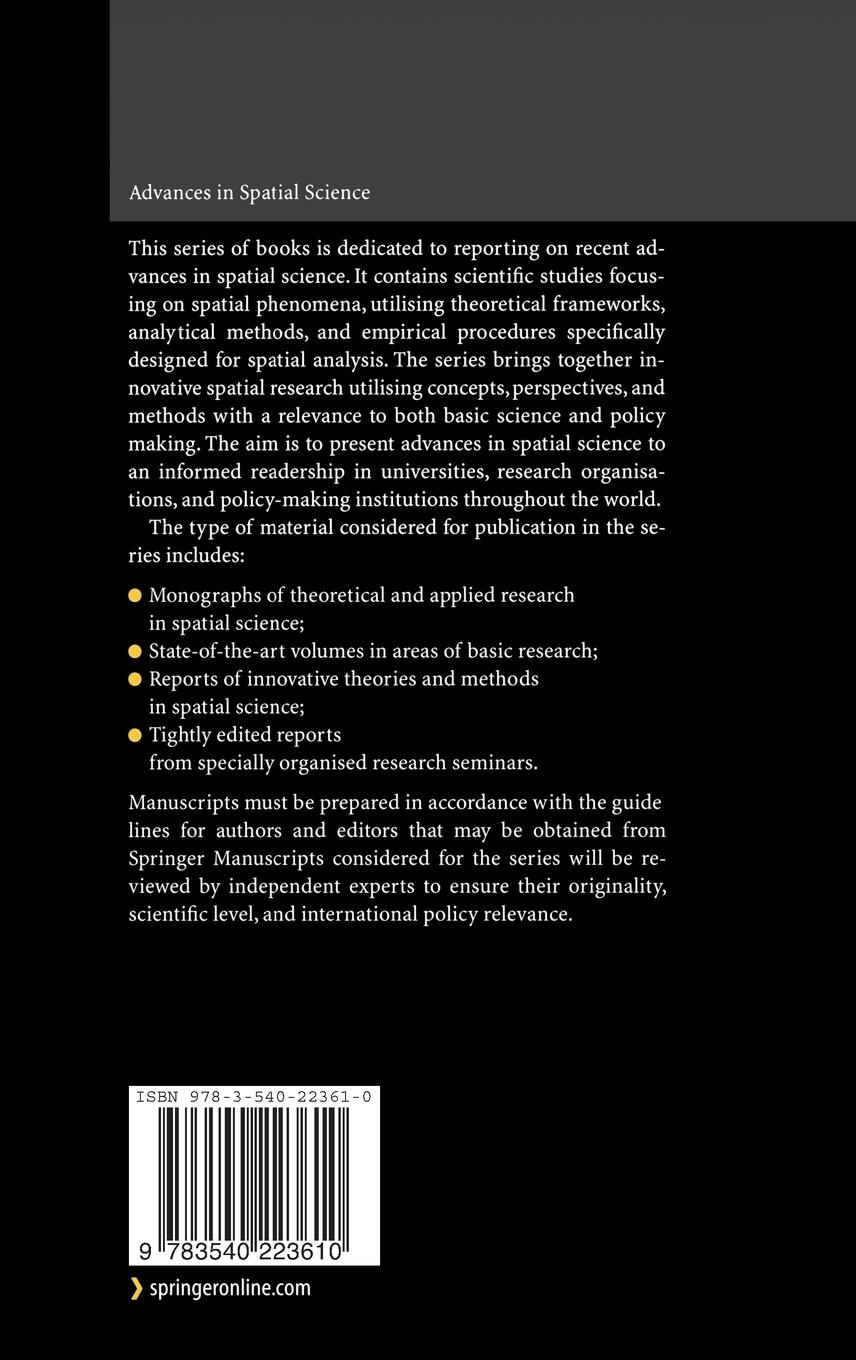 Rückseitencover Fifty Years of Regional Science