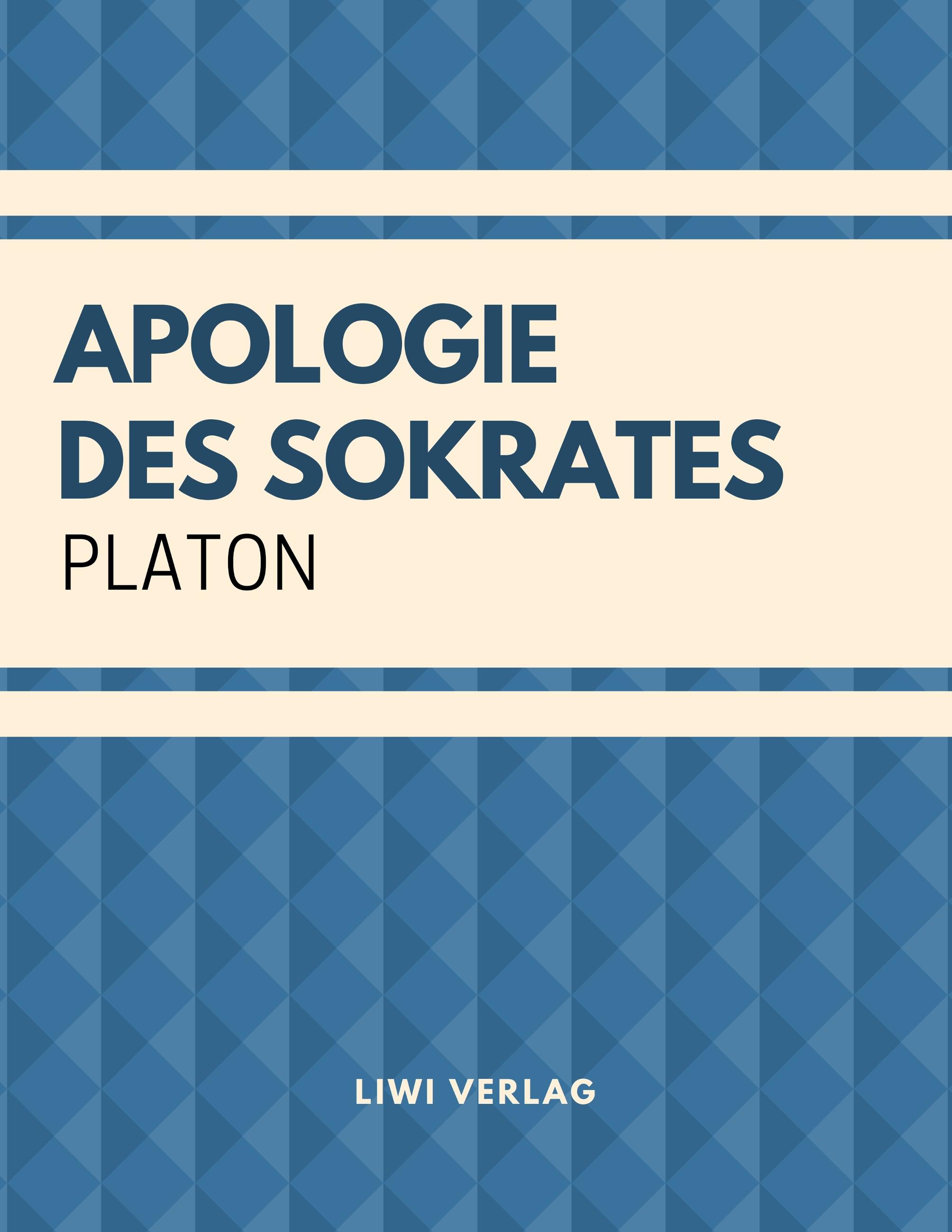 Vorderes Coverbild Apologie des Sokrates