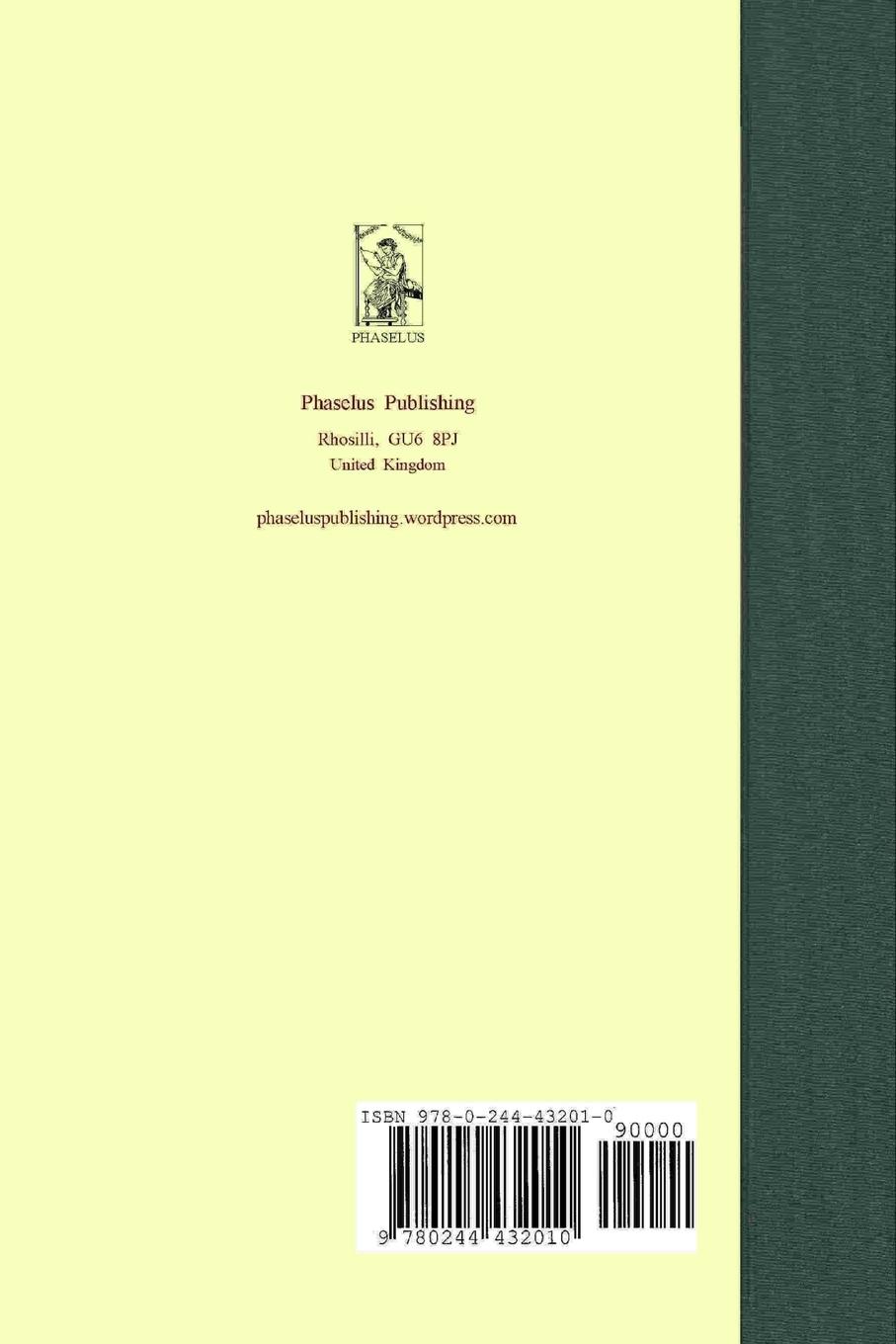 Rückseitencover Tres Viri in Scapha