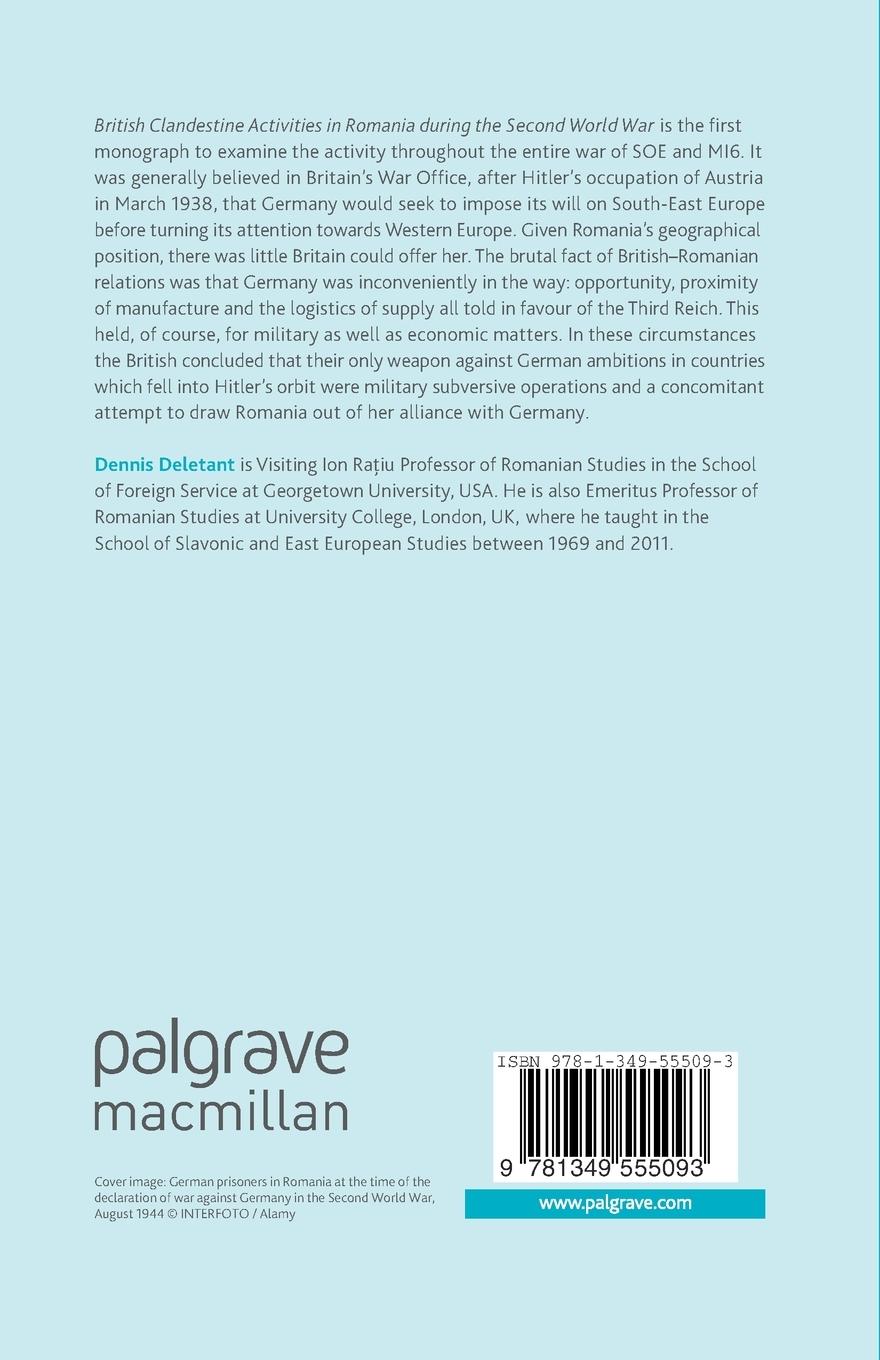 Rückseitencover British Clandestine Activities in Romania During the Second World War