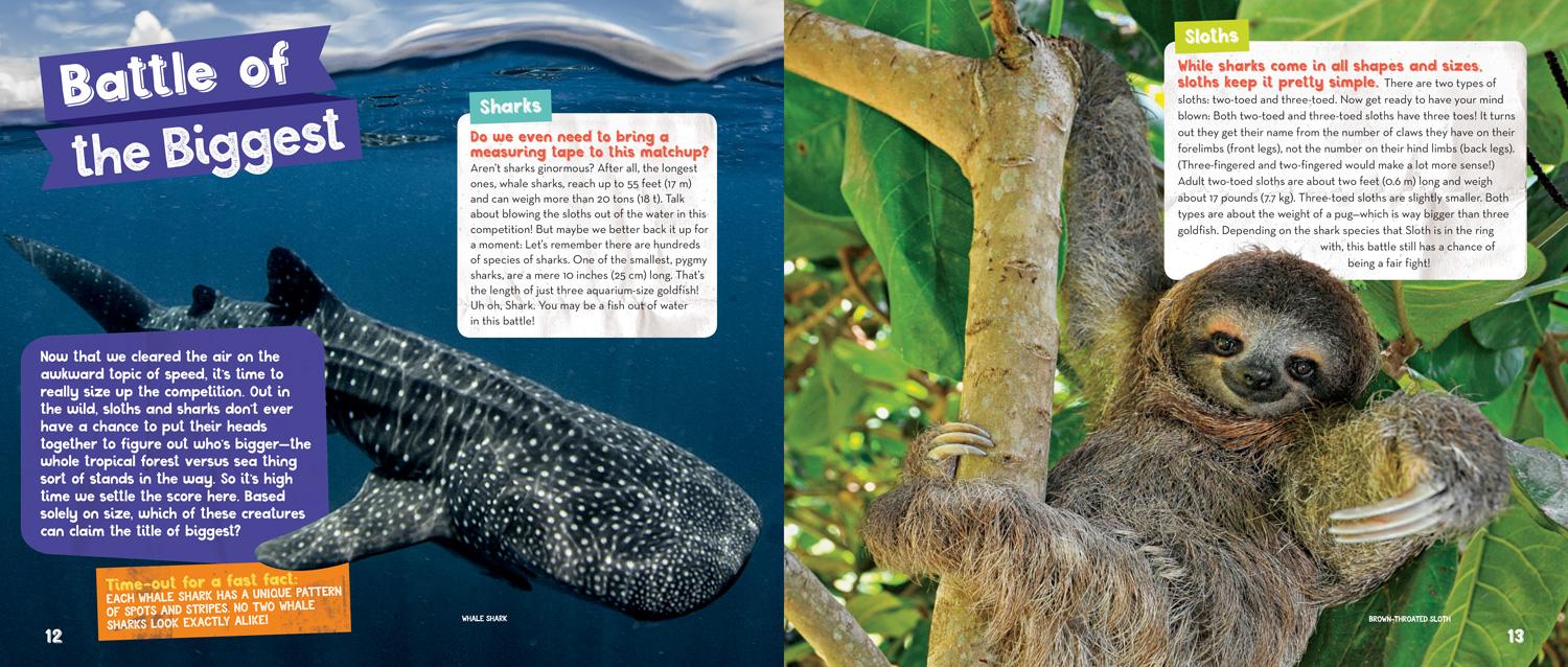 Beispielinhalt (Bild) Sharks vs. Sloths