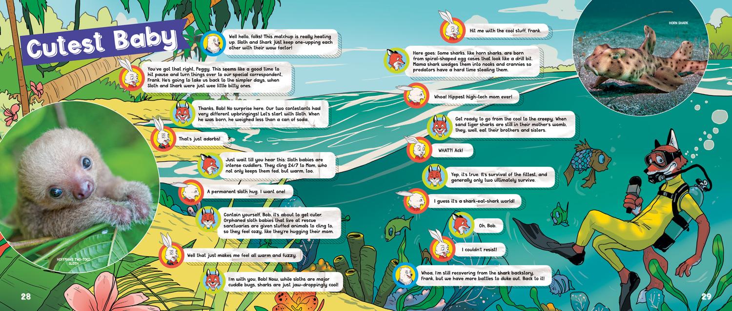 Beispielinhalt (Bild) Sharks vs. Sloths