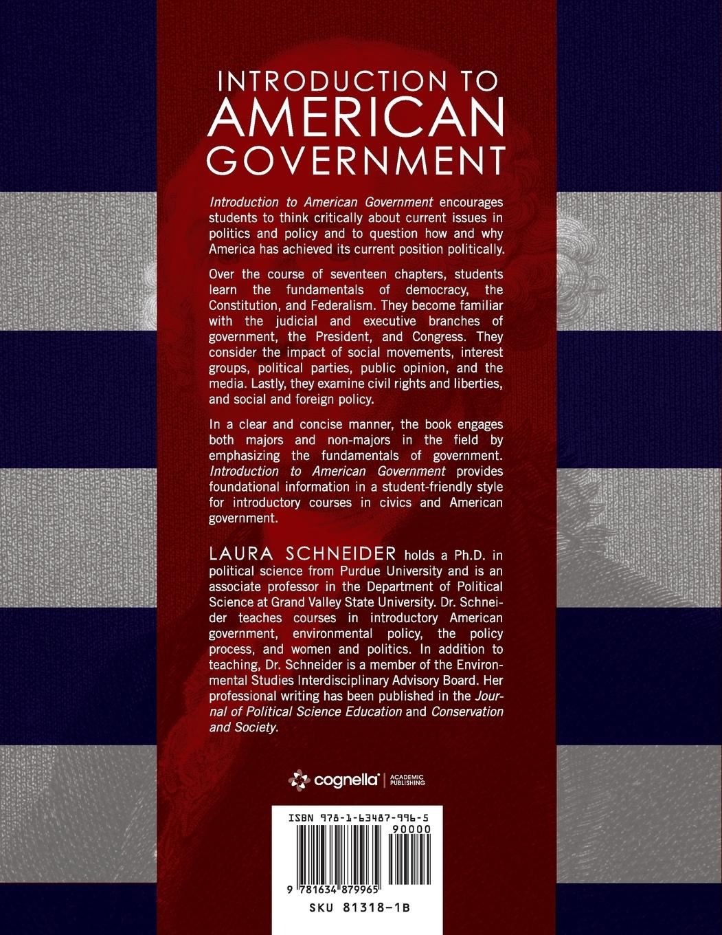 Rückseitencover Introduction to American Government