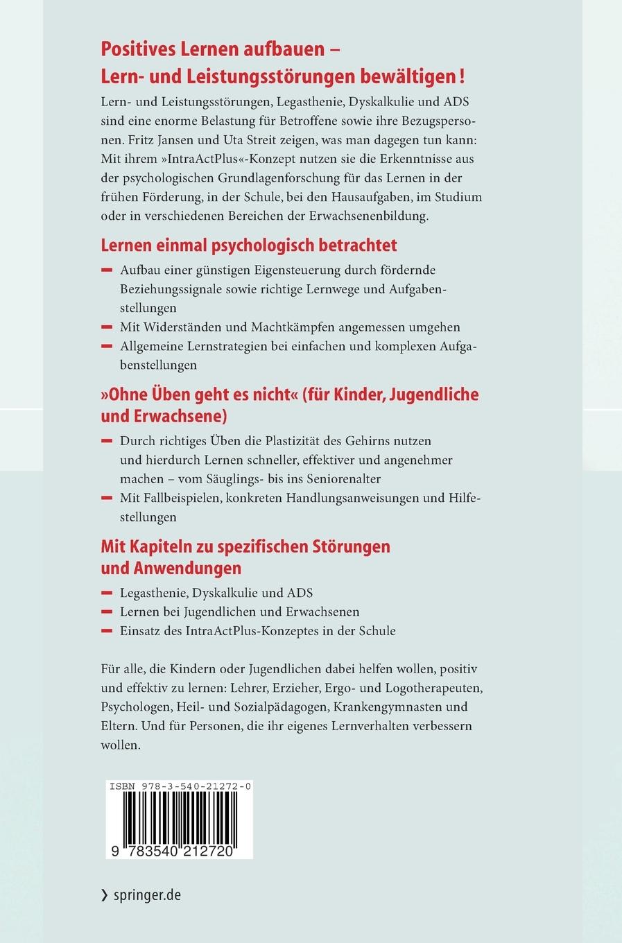 Rückseitencover Positiv lernen