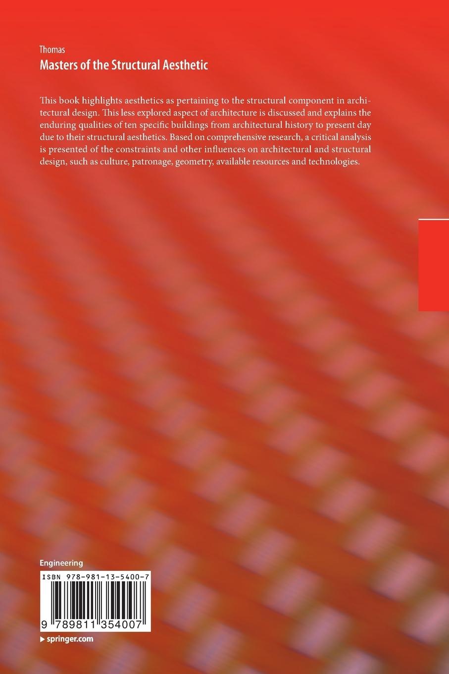 Rückseitencover Masters of the Structural Aesthetic