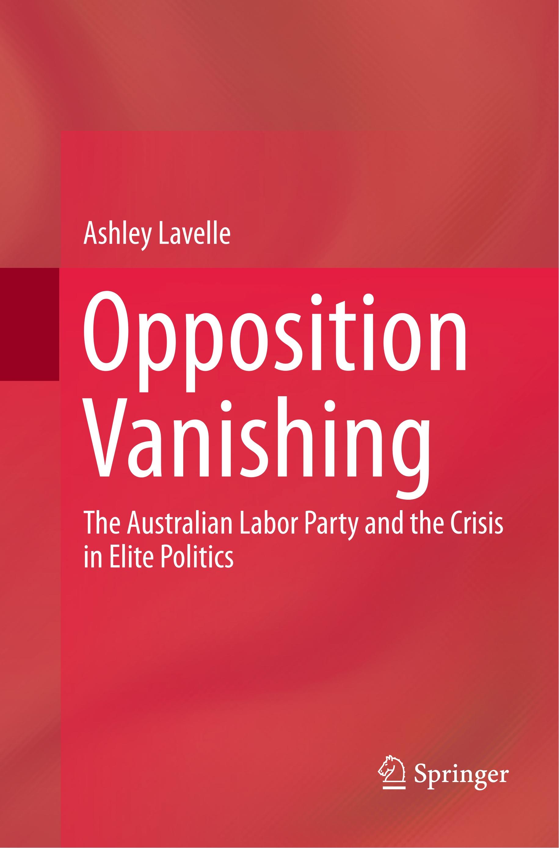 Vorderes Coverbild Opposition Vanishing