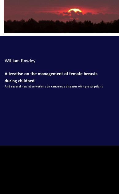 Vorderes Coverbild A treatise on the management of female breasts during childbed: