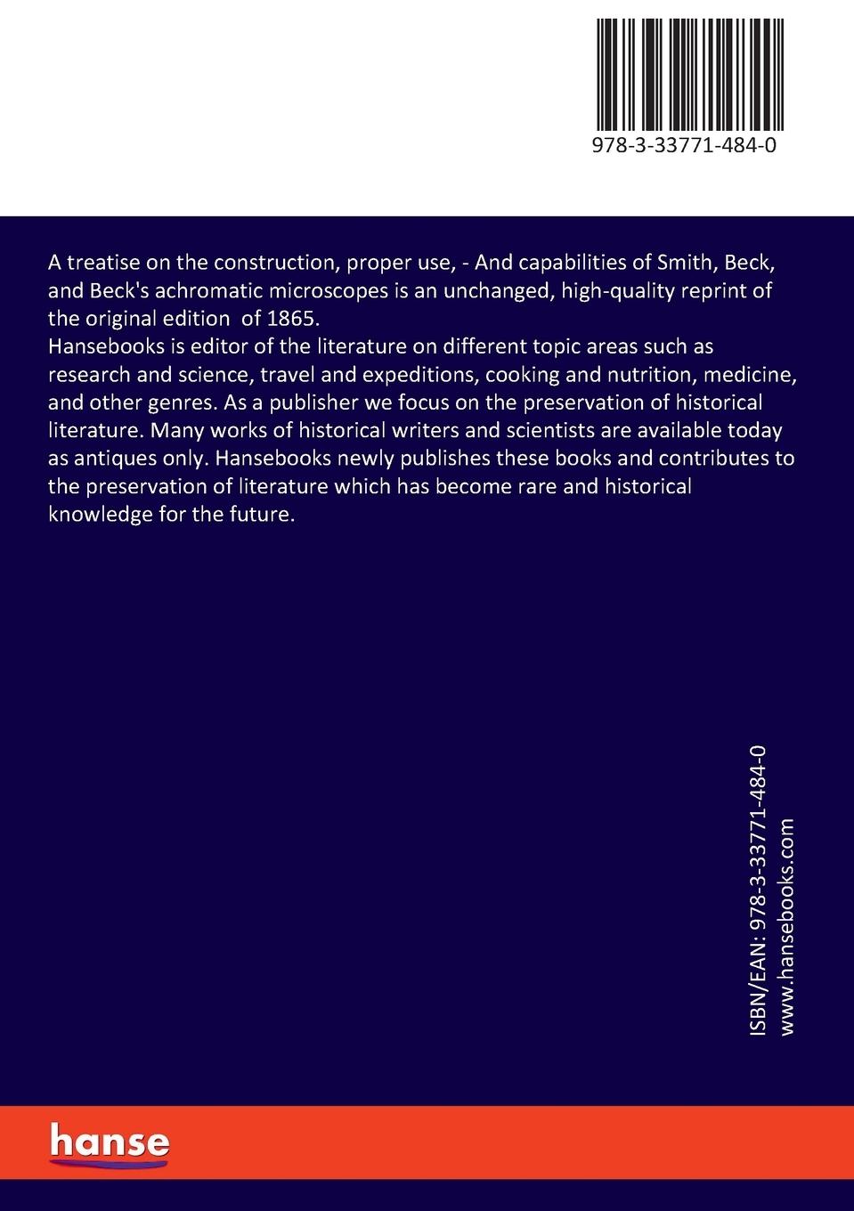 Rückseitencover A treatise on the construction, proper use,