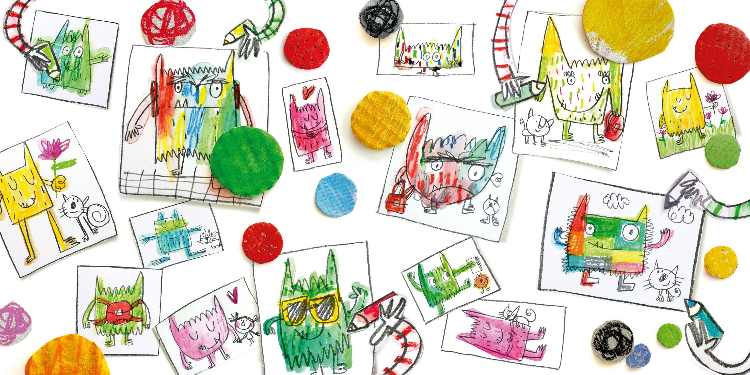 Beispielinhalt (Bild) Das Farbenmonster geht in den Kindergarten