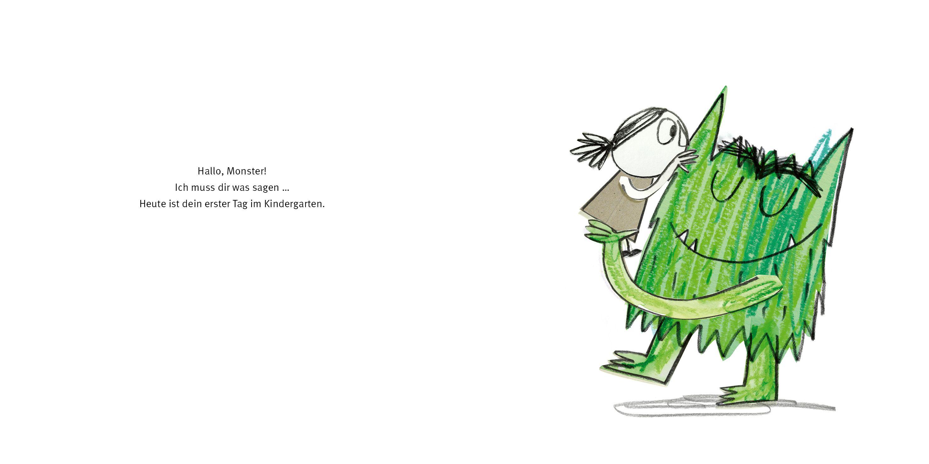 Beispielinhalt (Bild) Das Farbenmonster geht in den Kindergarten