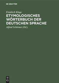 Vorderes Coverbild Etymologisches Wörterbuch der deutschen Sprache