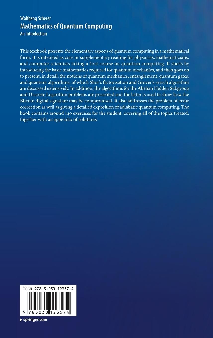 Rückseitencover Mathematics of Quantum Computing