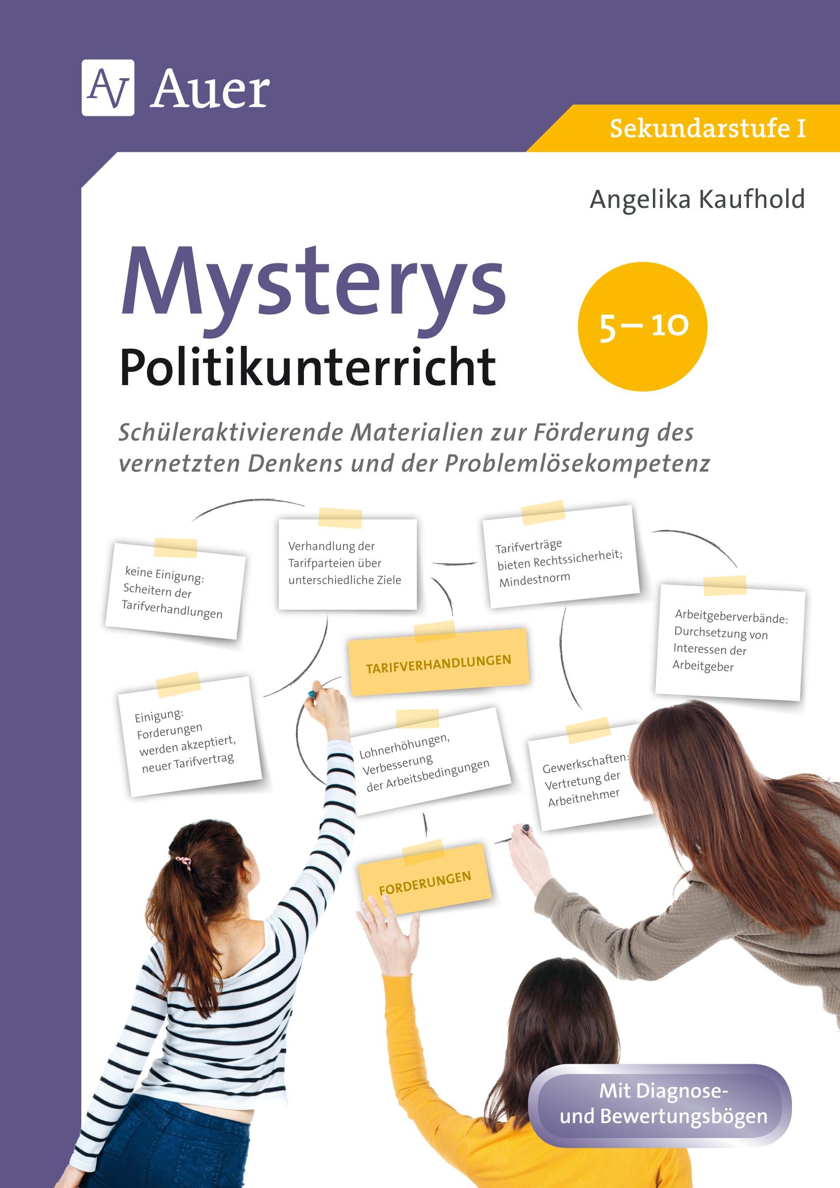 Vorderes Coverbild Mysterys Politikunterricht 5-10