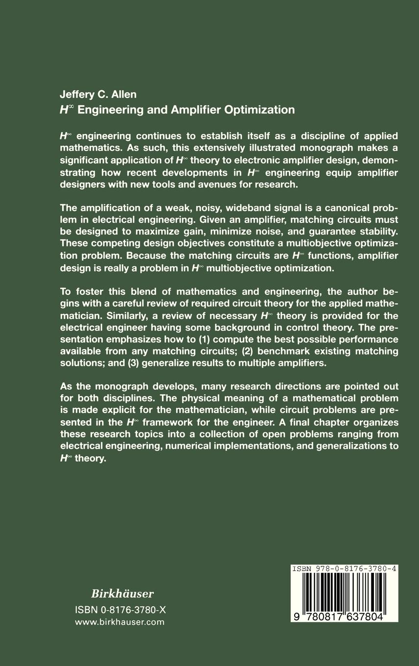 Rückseitencover H-infinity Engineering and Amplifier Optimization