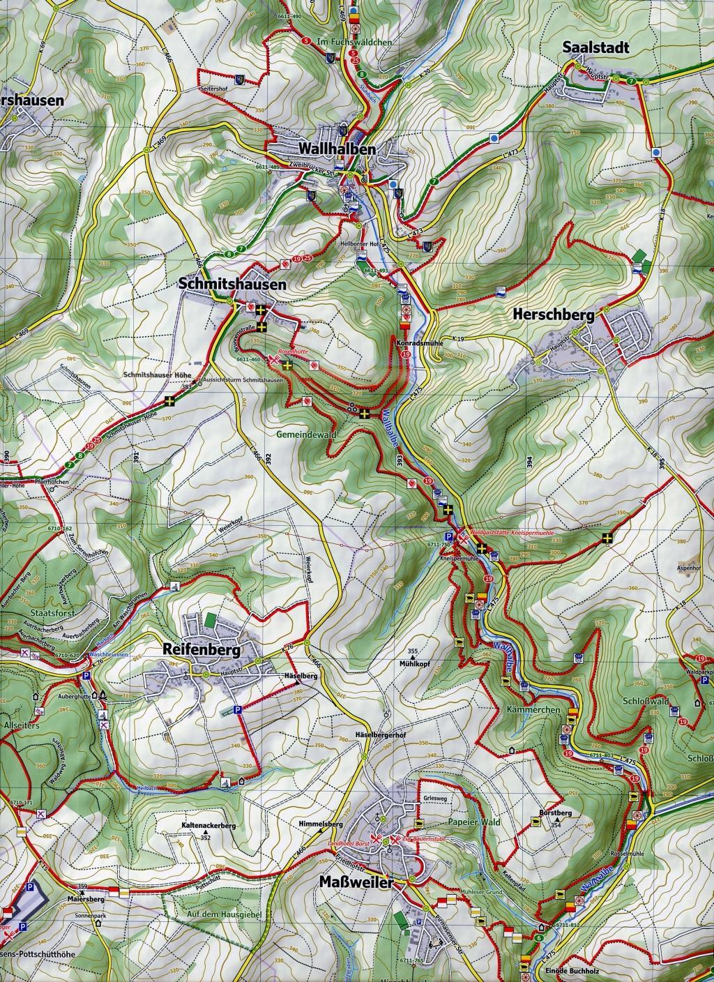 Beispielinhalt (Bild) Pfälzerwald 1. Blatt 39-546, 1 : 25 000