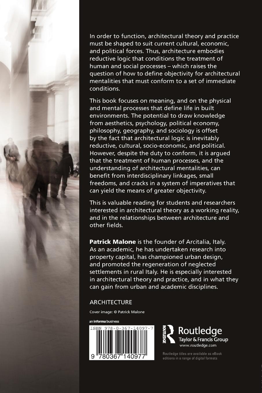 Rückseitencover Architecture, Mentalities and Meaning