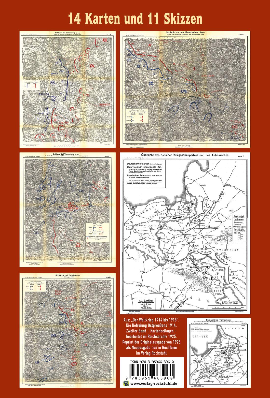 Rückseitencover SCHLACHTEN-ATLAS - Schlachten um Ostpreußen 1914