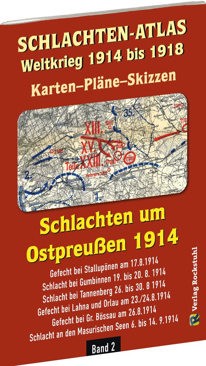 Vorderes Coverbild SCHLACHTEN-ATLAS - Schlachten um Ostpreußen 1914