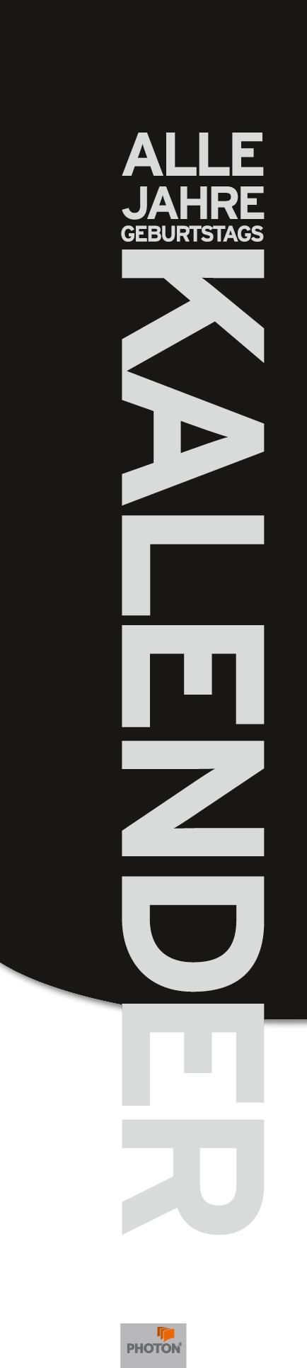 Vorderes Coverbild ALLE JAHRE Geburtstagskalender