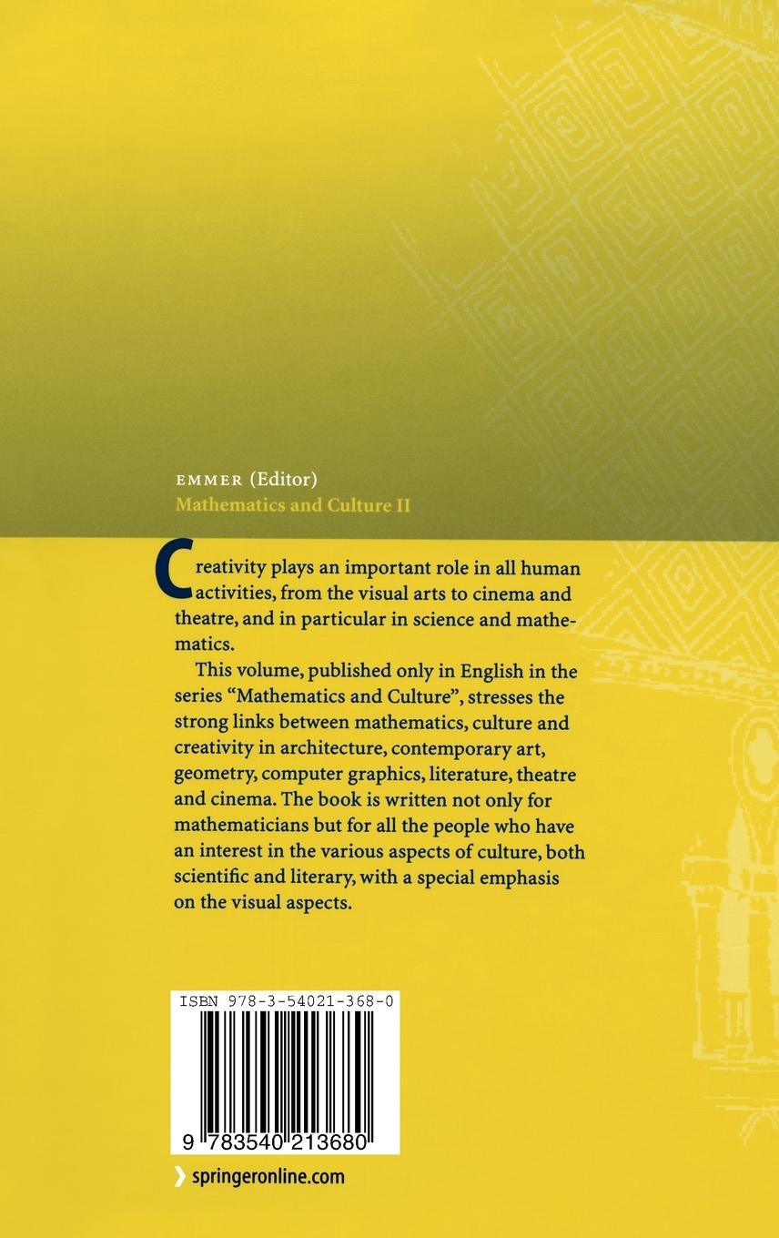 Rückseitencover Mathematics and Culture II