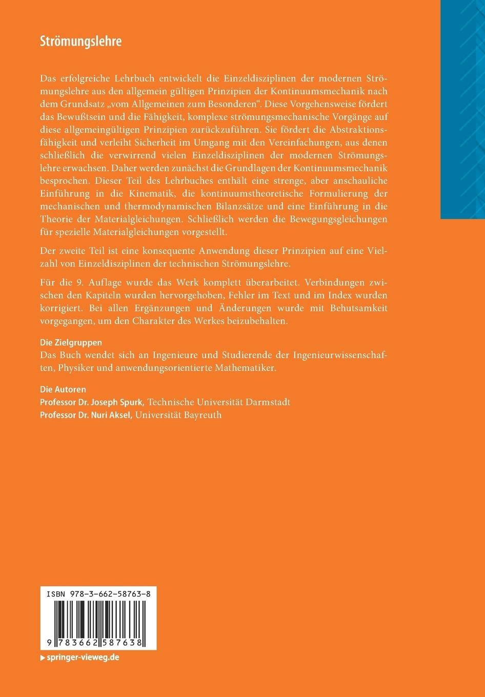 Rückseitencover Strömungslehre