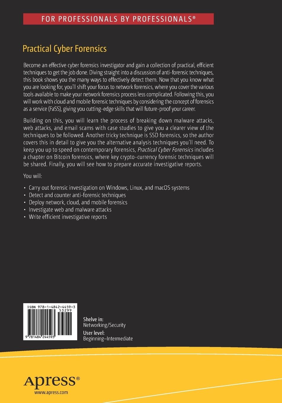 Rückseitencover Practical Cyber Forensics