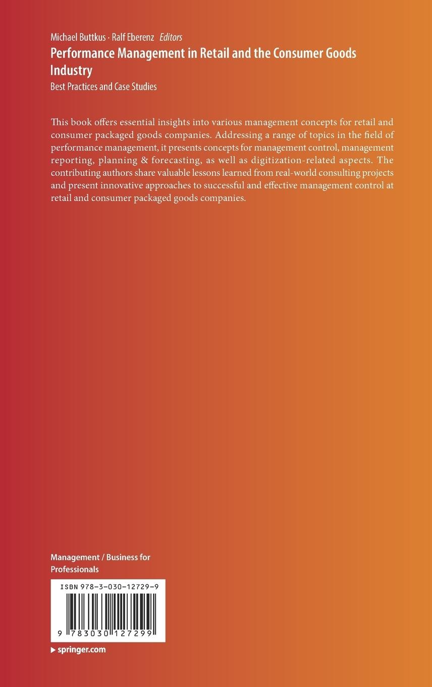 Rückseitencover Performance Management in Retail and the Consumer Goods Industry