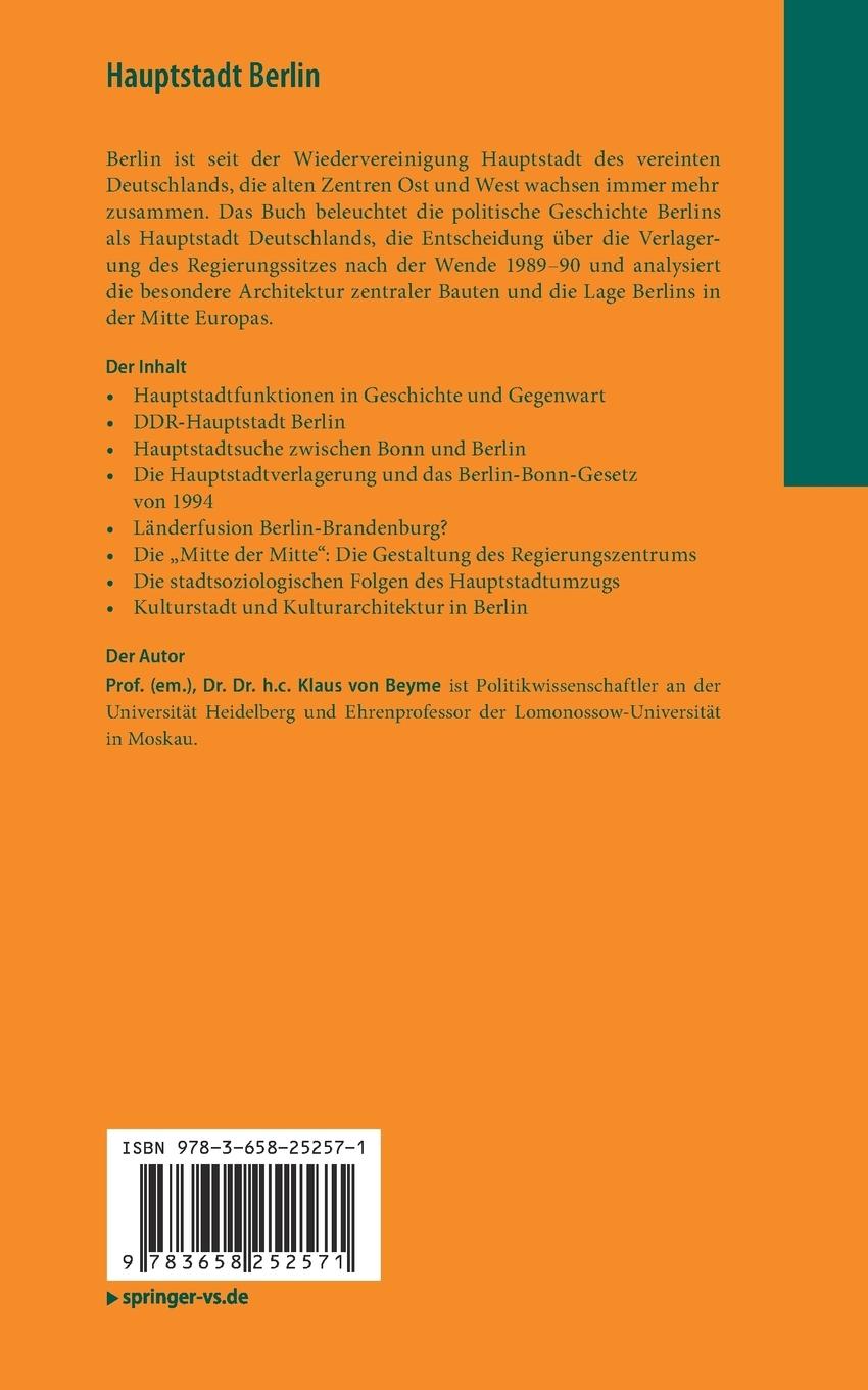 Rückseitencover Hauptstadt Berlin